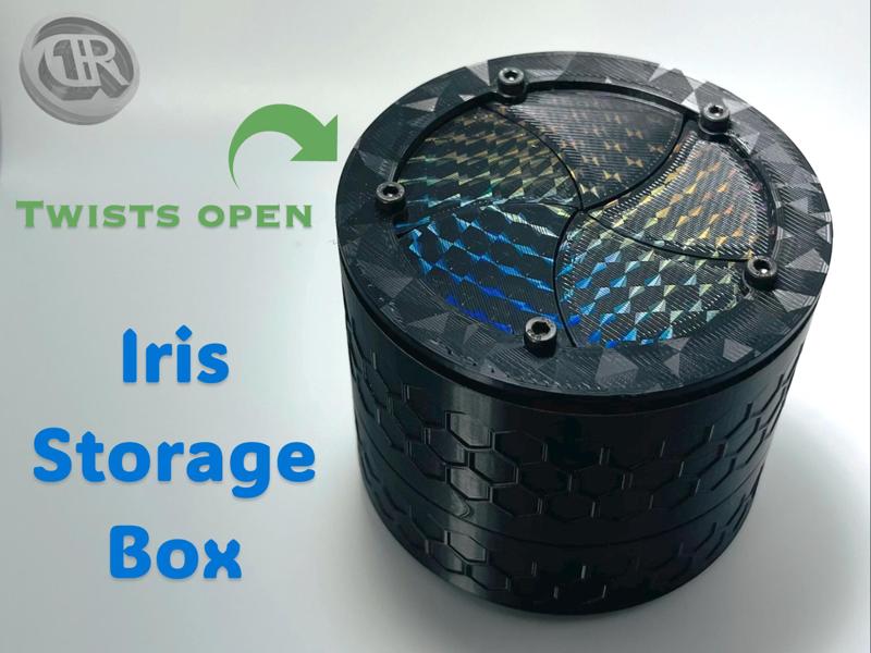 Twist Open Iris Storage Box