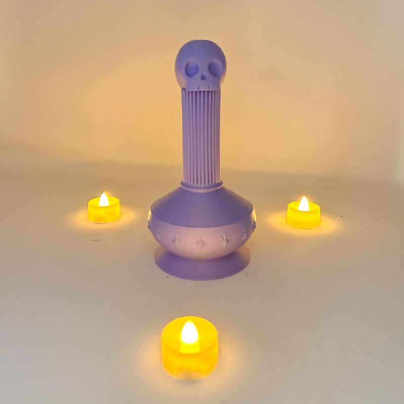 Skull Elixir Bottle – Part of the Retro Halloween Potion Bottle Set