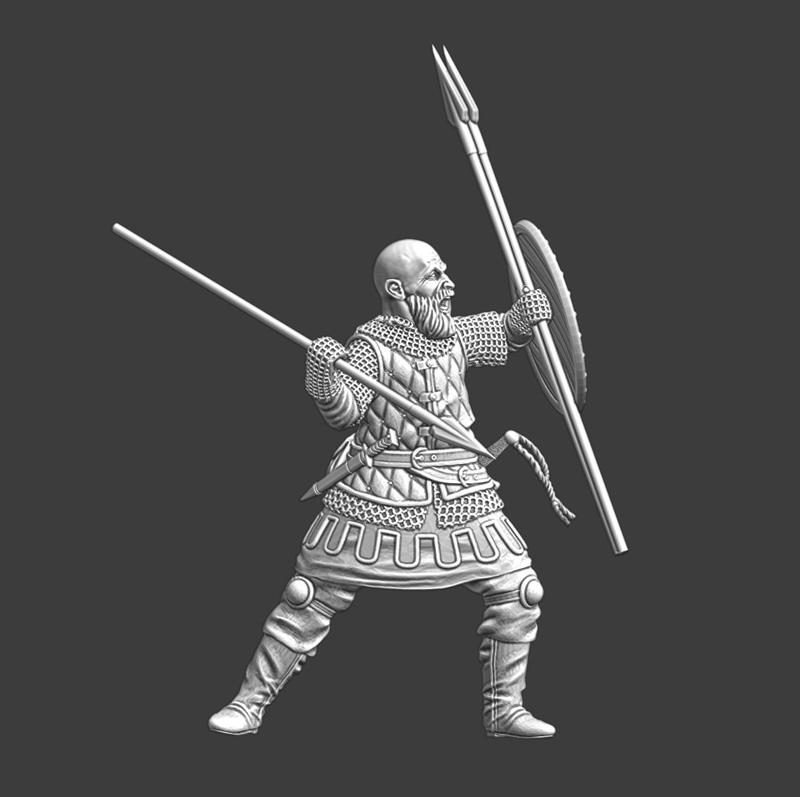 Medieval Eastern European Javelin thrower
