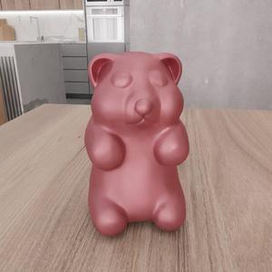 3D Gummy Bear Figure Decor with 3D Stl File & Gummy Bear Art, Valentine Gift, 3D Printed Decor, Bear Sculpture, Valentine Decor, Bear Gift