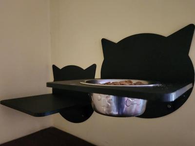 Cat Shelf With/Without bowl holder