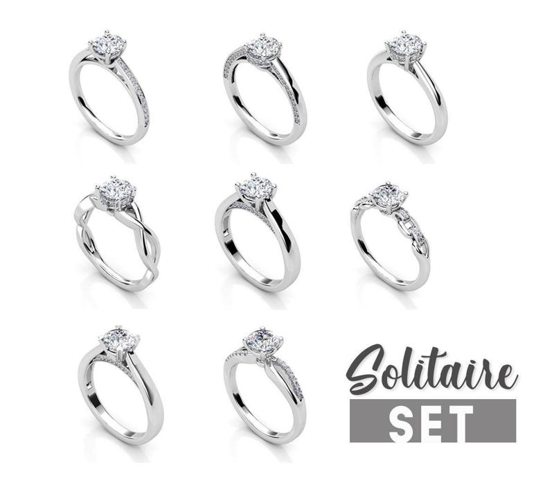 Solitaire ring set