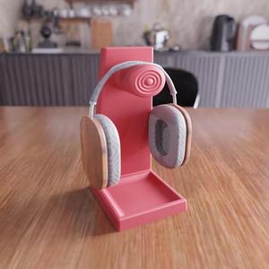 3D Decorative Headset Stand as a Stl File & Headset Holder, Gaming Accessories, Headphone Accessories, Game Room Decor, Gaming Accessories