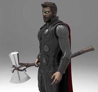 Thor from Infinity War statue 3D Print Ready