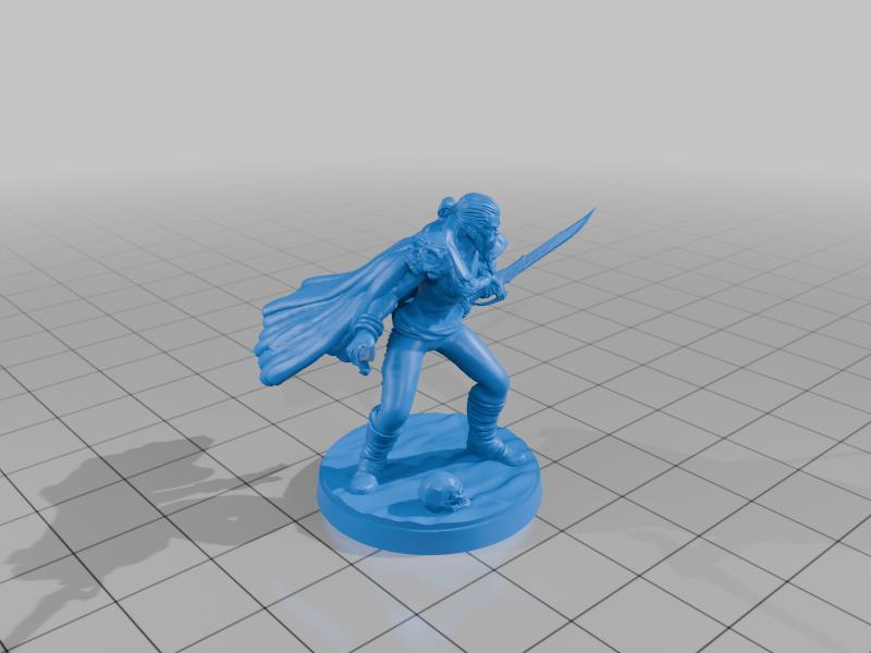 26mm Based Half-Orc Dual Wielding Warrior Weilding Untouched Hel
