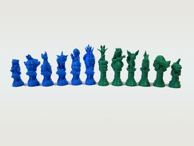 Grass type Pokemon chess pack