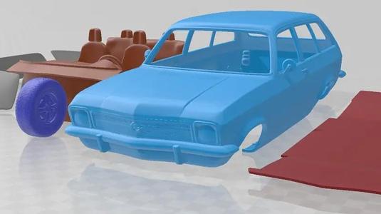 Opel Ascona Voyage 1970 Printable Car