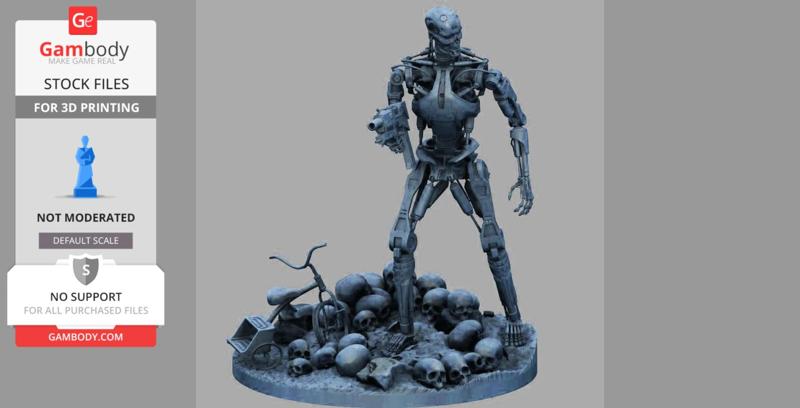 Terminator T-800 Endoskeleton Rekvizit T1 V2