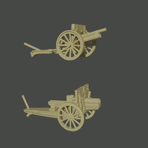 6-15mm Russian Great War Artillery: Putilov M1900 & M1910 Howitzer WWI-RU-2