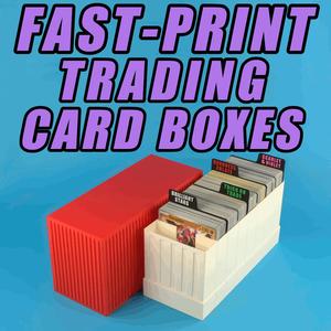 FAST-PRINT Trading Card / TCG Storage Boxes (Vase Mode) , Pokemon, MTG, Football Cards