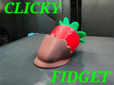 Chocolate Covered Strawberry Clicky Fidget