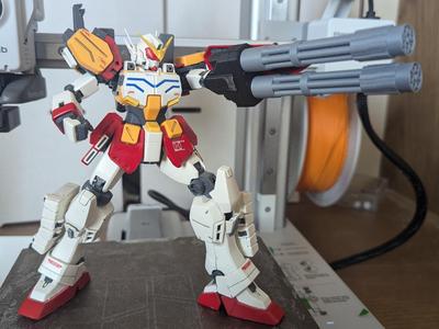 Twin Gatling Gun for 1/100 MG Heavyarms