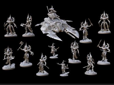 PRESUPPORTED RT MINIATURES JANUARY SCIFI PACK