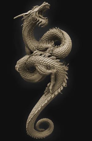 Chinese Dragon 3D print 3D model