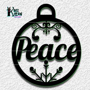 peace ornament wall art christmas decor