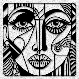 art avant garde face wall art modern home decor