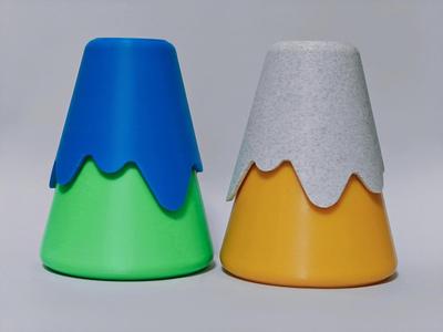 Snow Cap Mount Fuji Small Bottle