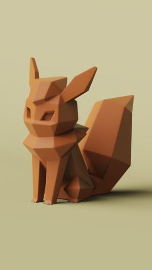 Low-poly Flareon