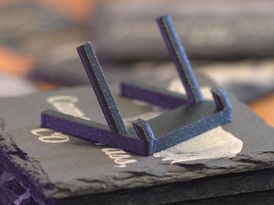 Slate Coaster Display (4 inch/100mm, 5-7mm depth)