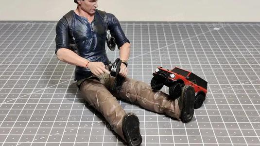 Mini Crawler Similar to Traxxas Bronco 2021 TRX4 (1/100) for 1/10 Action Figures