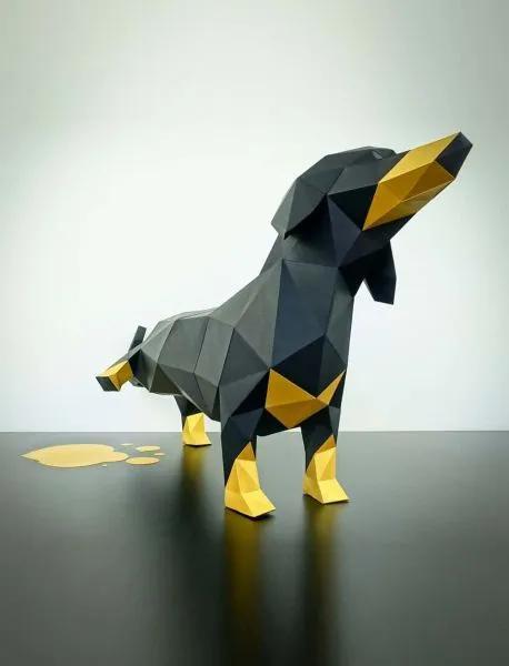 Peeing Dachshund / AI