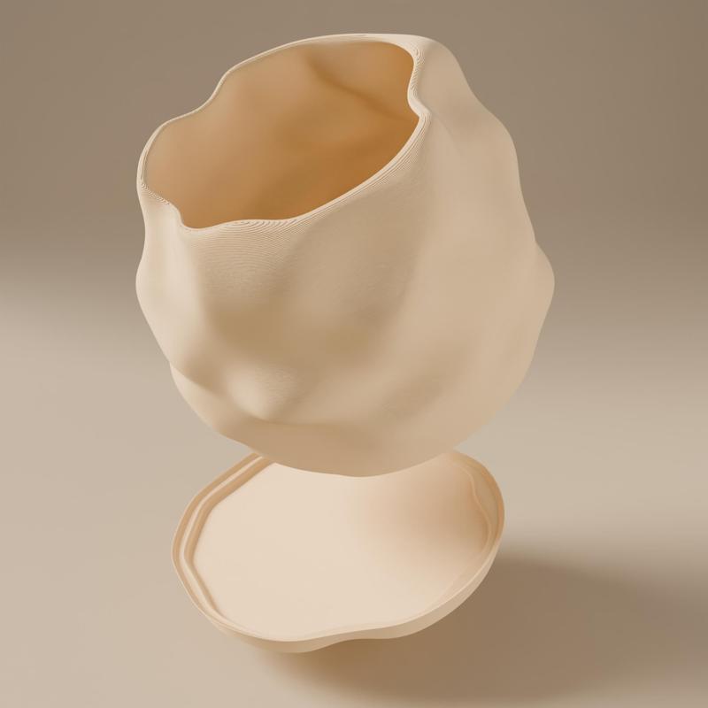 Soma Planter – Organic Boulder Style Planter with Drip Tray