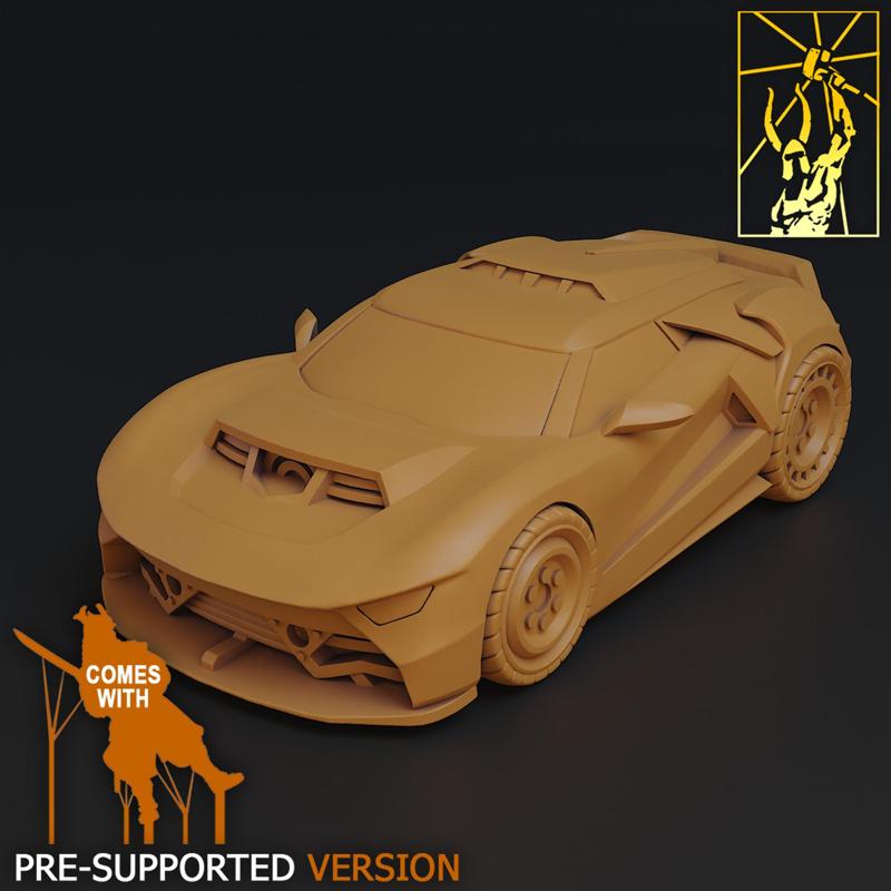 Cyber Forge Glacier Car