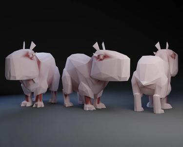 Low Poly Capybara