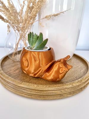 Cute Snail Planter / No Supports