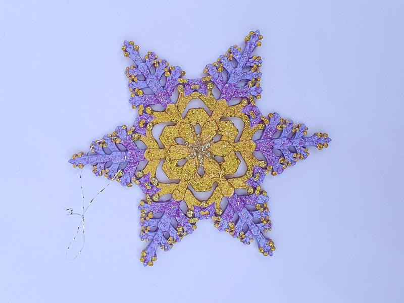 snow flake Christmas tree ornament