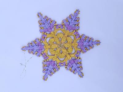 snow flake Christmas tree ornament