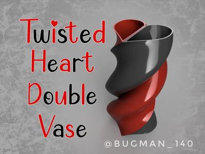 Twisted Heart Double Vase – Single Extruder