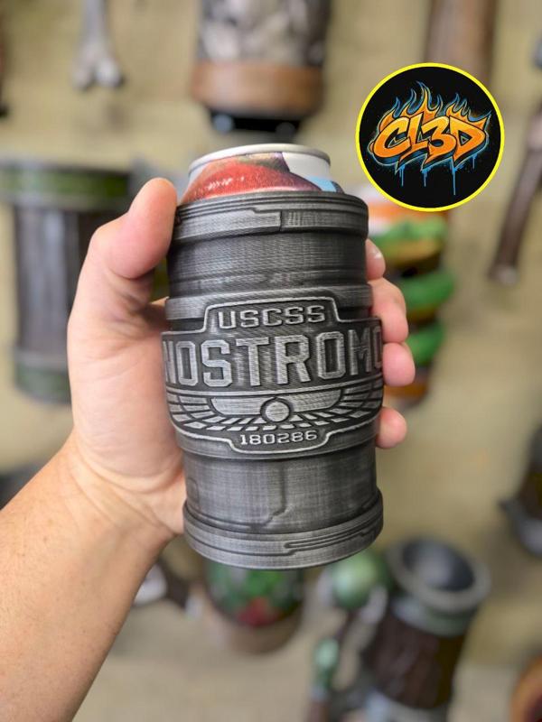 Aliens – Nostromo Logo Can Koozie