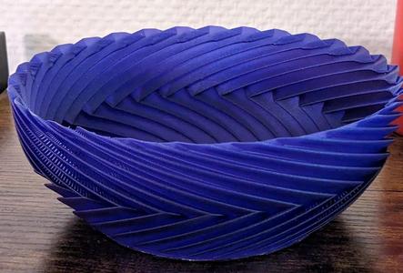 Folding spiral fruit bowl (vase mode)