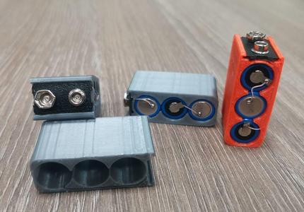 3xCR14250 to 6F22 battery