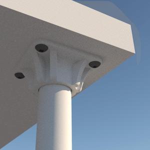 3/4 Inch PVC Desk Mounts | Customizable