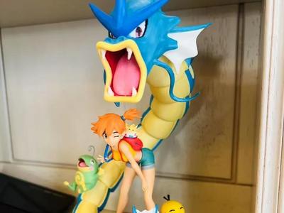 Misty and Gyarados Figurine, Pokemon collectible
