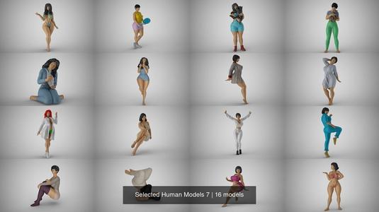 Selected Human Models 7 3D Model Collection