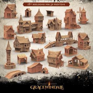 Town Buildings 3D Model Collection