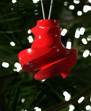 Christmas Ornament Plushy Swirls 004