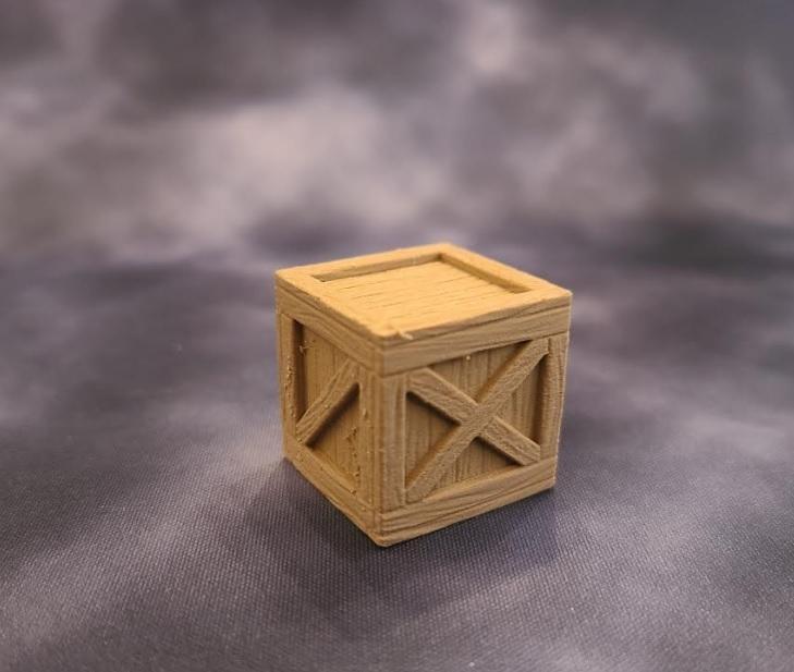 DnD Wooden Crate Prop