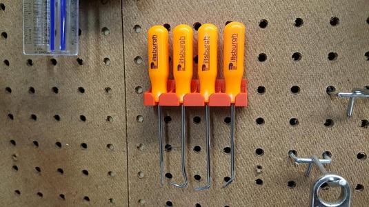 Peg Board Tool Holder (.v2) (Pittsburgh Dental Picks) 