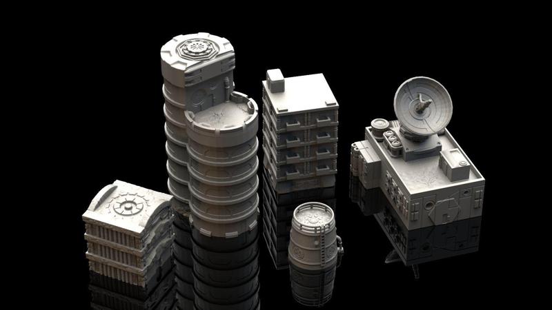 Wargaming Terrain – 5 3D Printable Buildings