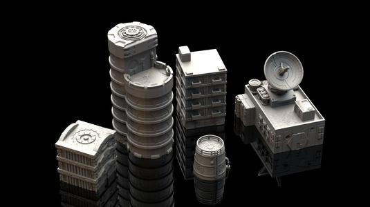 Wargaming Terrain – 5 3D Printable Buildings