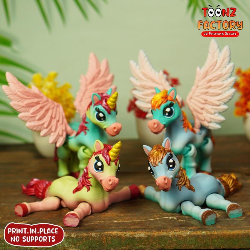 CUTE FLEXI  ALICORN, PEGASUS, ALICORN & HORSE