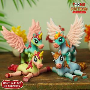 CUTE FLEXI  ALICORN, PEGASUS, ALICORN & HORSE