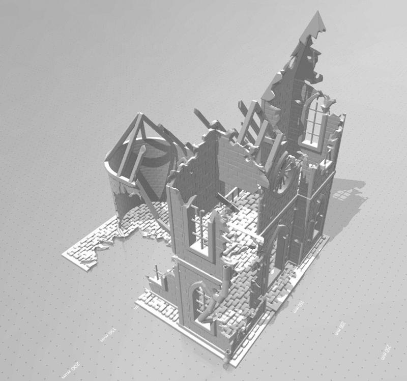 HereTekture – 40k Ruined Church