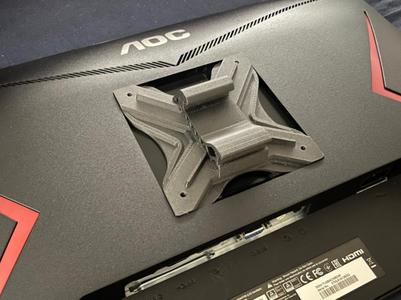 Monitor Vesa 100×100 wall mount