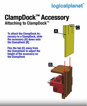 ClampDock Accessory - Folding Hooks