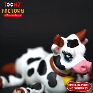 CUTE FLEXI COW & BULL ARTICULATED